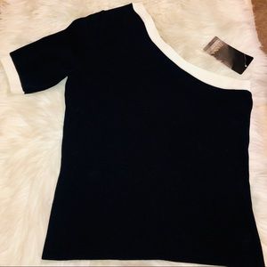 NWT Dana Buchman One Shoulder Top